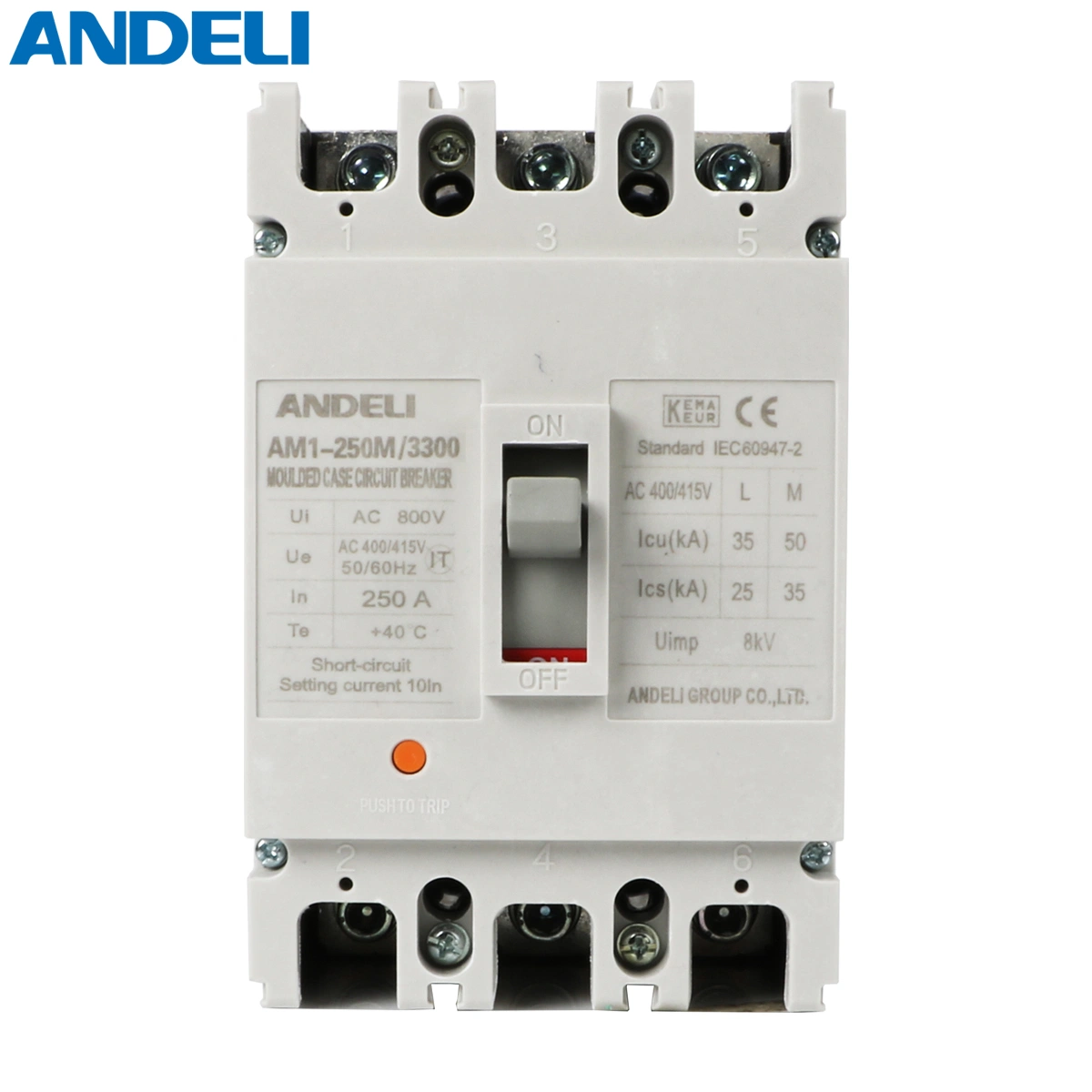 Andeli Am1-250m/3300 Circuito Disjuntor 100Tpn MCCB