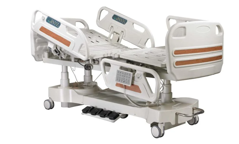 Medical Furniture Adjustable Mobile 3 Function ICU Hospital Electric Care Bed