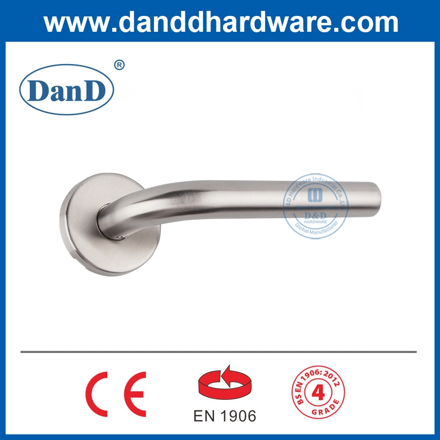 BS En1906 Stainless Steel Modern Front Door Tube Lever Handle