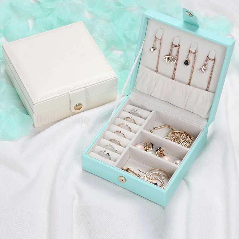 Luxury Accessories Make up Jewellery Storage Boxes Travel Box PU Leather Cosmetic Packaging Jewelry Box