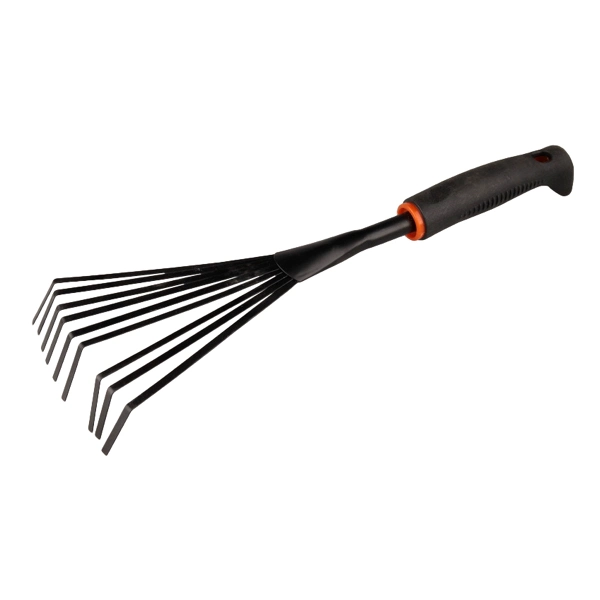 Useful 6PCS Black Garden Tool Sets with Rubber Handles, Garden Tools