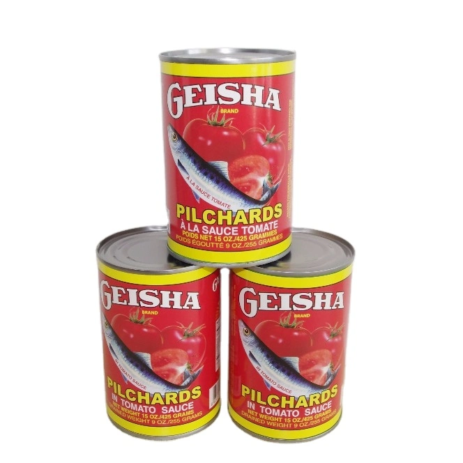 Customized Brand Pilchards Fish in Tomato Sauce/ Sardine Canned in Oil 155g