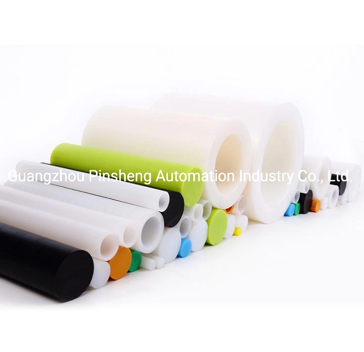 Usinage CNC UHMWPE HDPE POM Peek PTFE tige PE, tige HDPE, tige Uhwmpe, tige plastique avec blanc, usinage CNC de couleur noire