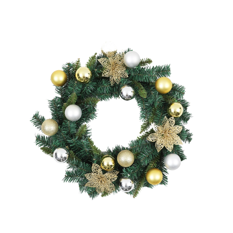 Hot Selling Artificial Christmas Hanging Decoration Home Xmas Ornament Wreath