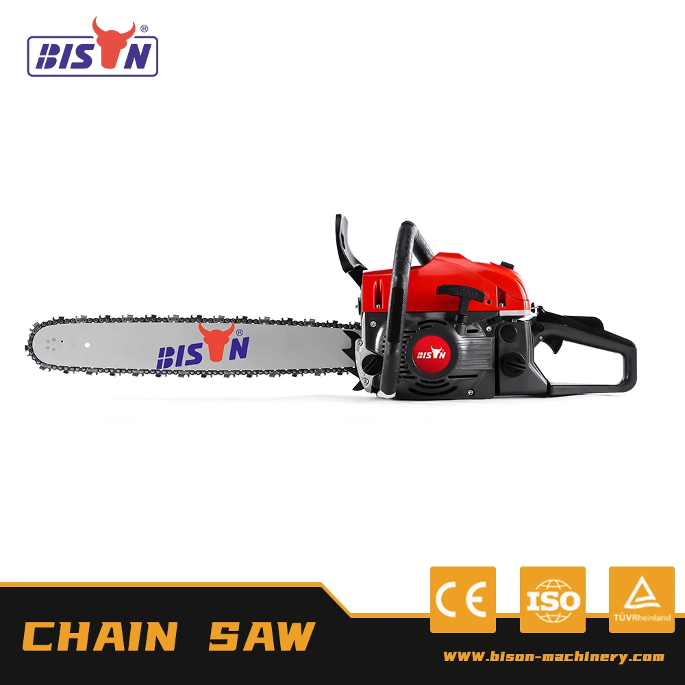 Bison 52cc Gasoline Chainsaw Tree Cutting Machine Gas Power Wood Chain Saw