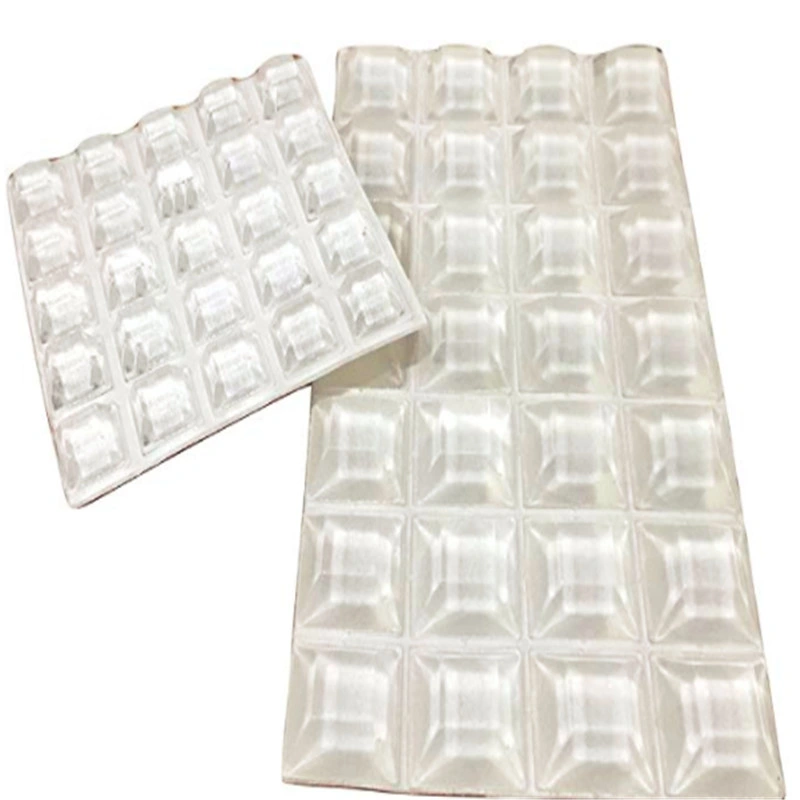 Square Clear Bumpers Rubber Foot Pads for Furniture Rubber Bumpon Rubber Products