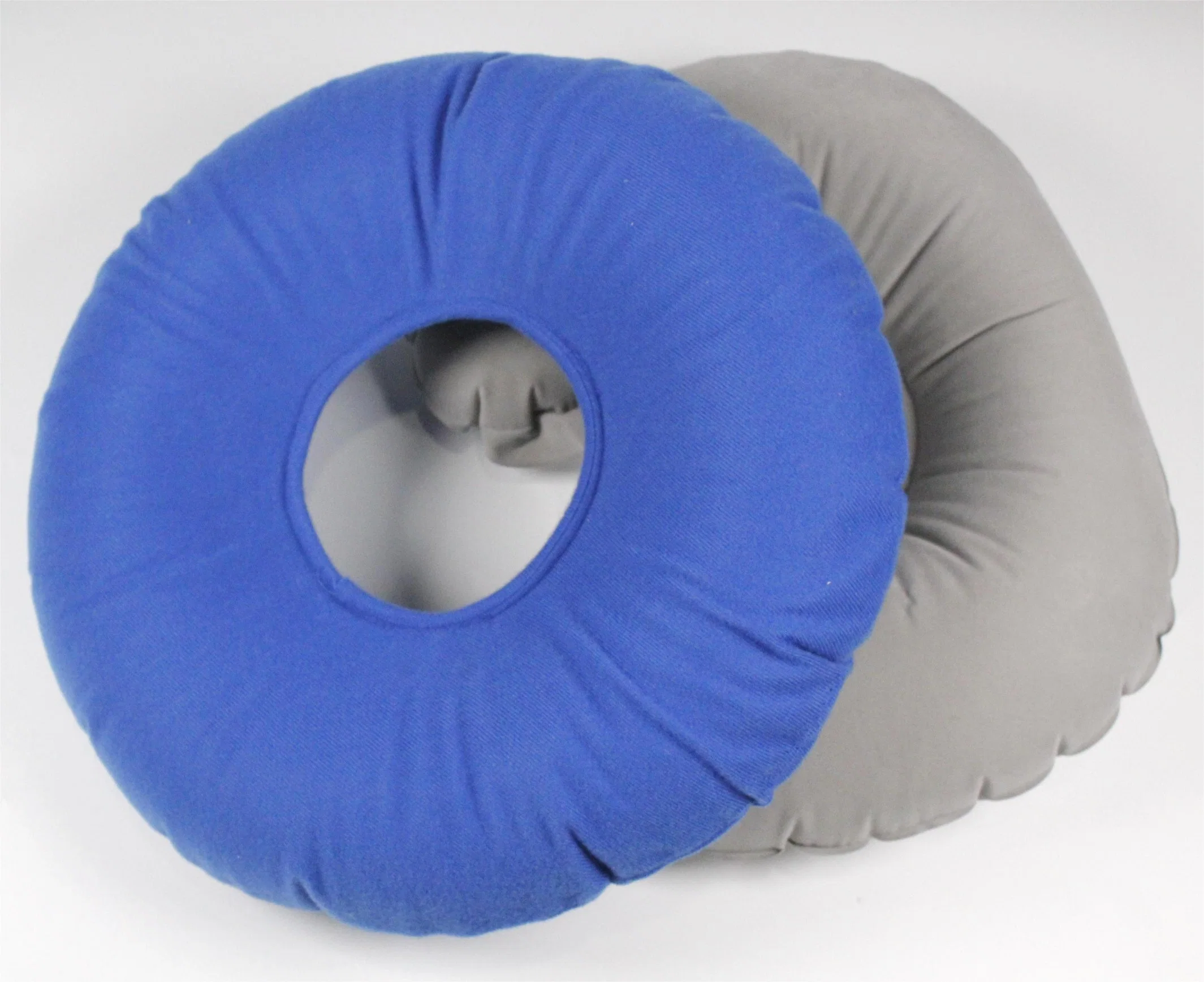 Toprank Original Factory Low Price Flocked Air Inflatable Camping Pillow Travel Self for Promotion Gift