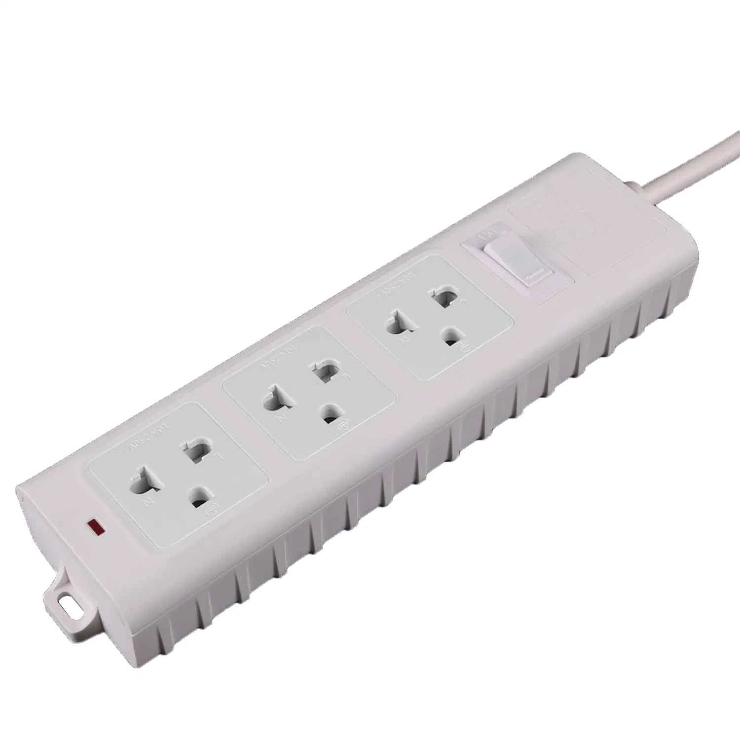 10A 250V AC Power Strip Electrical Extension Schuko Socket with Extension Cord