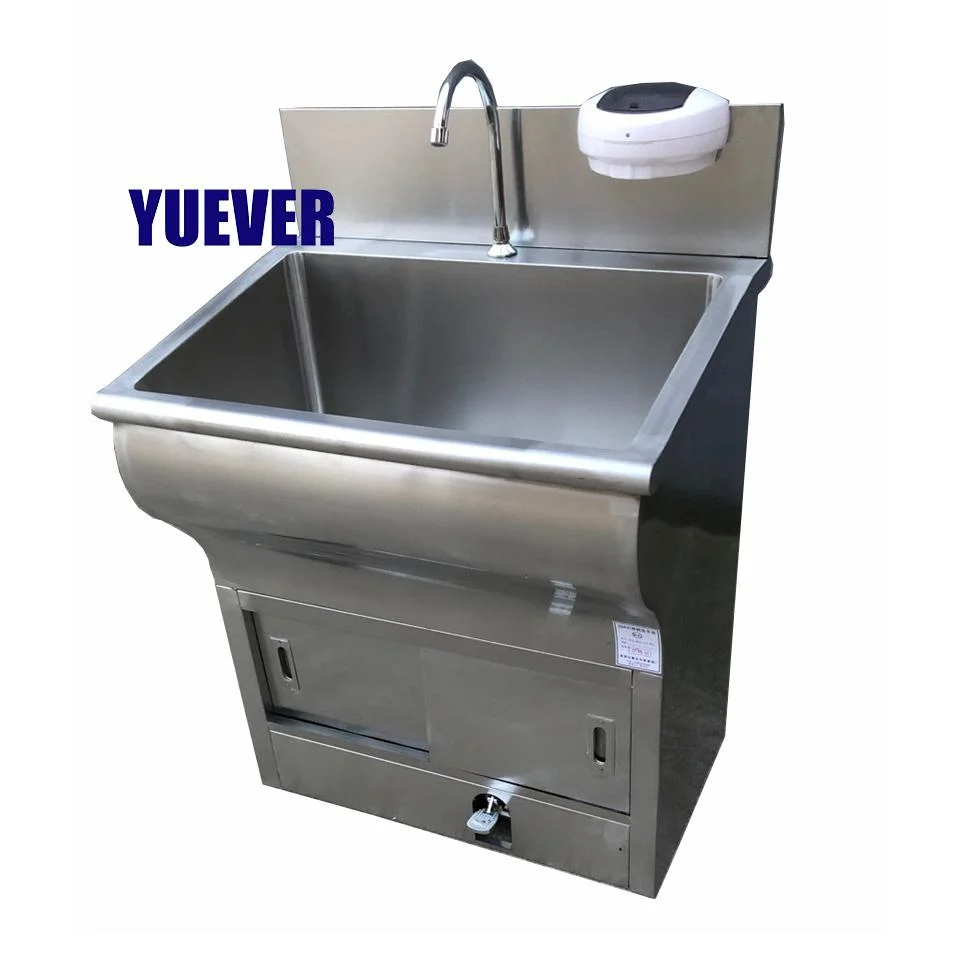 Portable 304 Stainless Steel Hand Wash Basin Stainless Steel Single Sink Hand Washing for Hospital Use