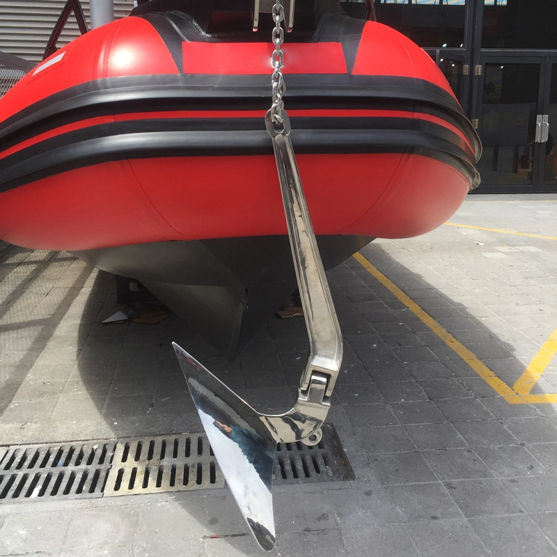 En varios tamaños personalizados de fundición de precisión de acero inoxidable 316 Hardware Marina articulada en barco el arado ancla Cqr