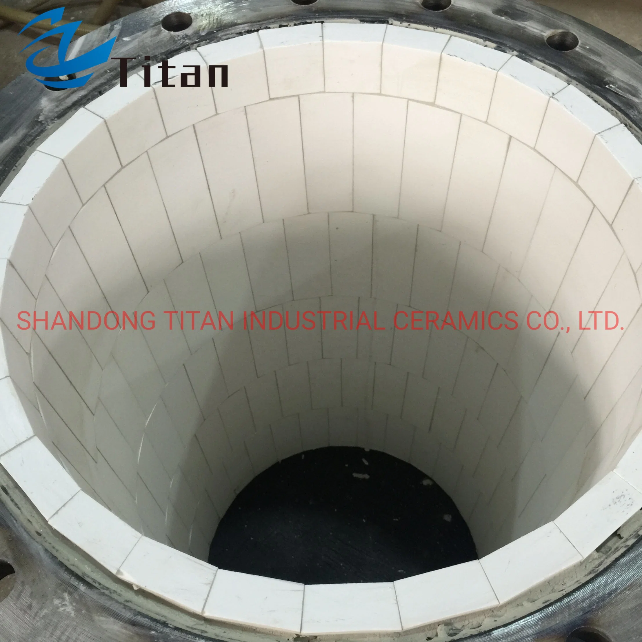 High Abrasion Resistant Alumina Ceramic Embedded Rubber Liner Alumina Ceramic Pipe