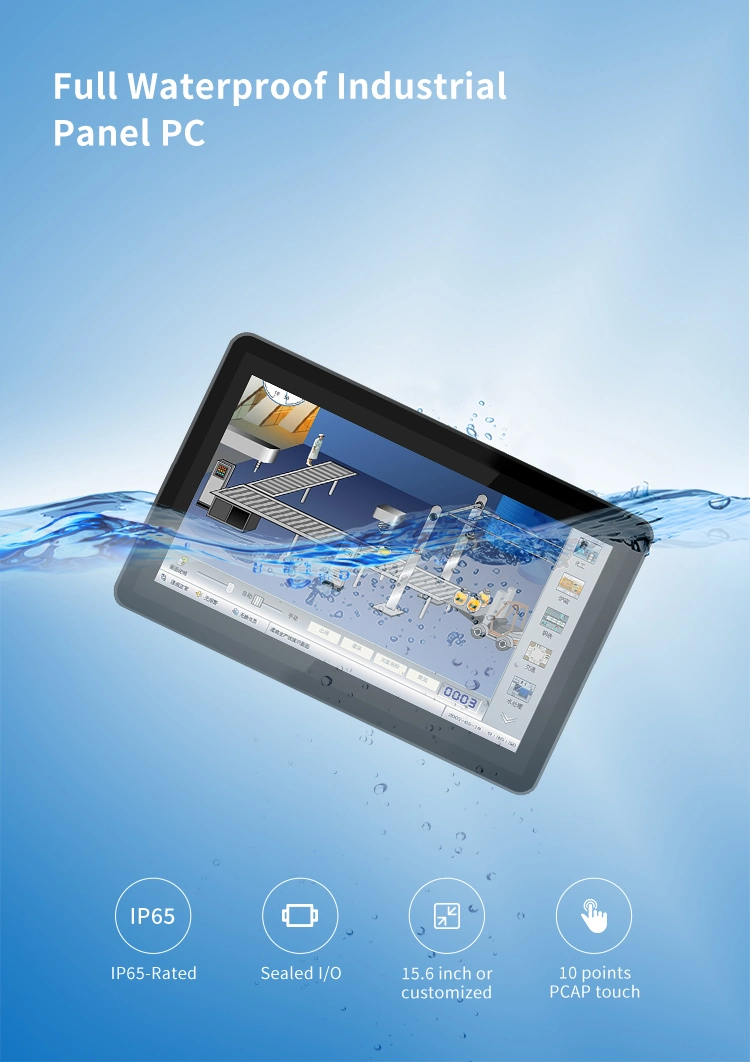 1280*800 16: 10 Wide Temperature Embedded Touch Screen Panel PC Industrial Display Monitor Kds Kitchen Display System