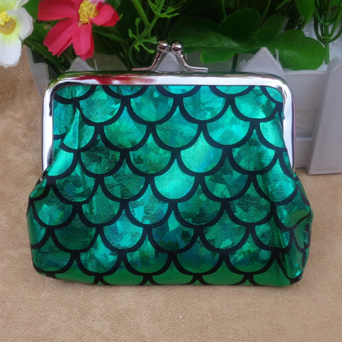 Fish Scale Wallet Bank Card Gift Bag Key Bag