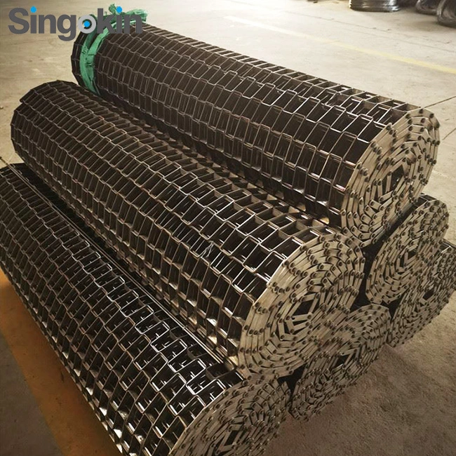 Hot Selling Heat Resistant SS 304 Metal Chain Link Conveyor Belt for Food