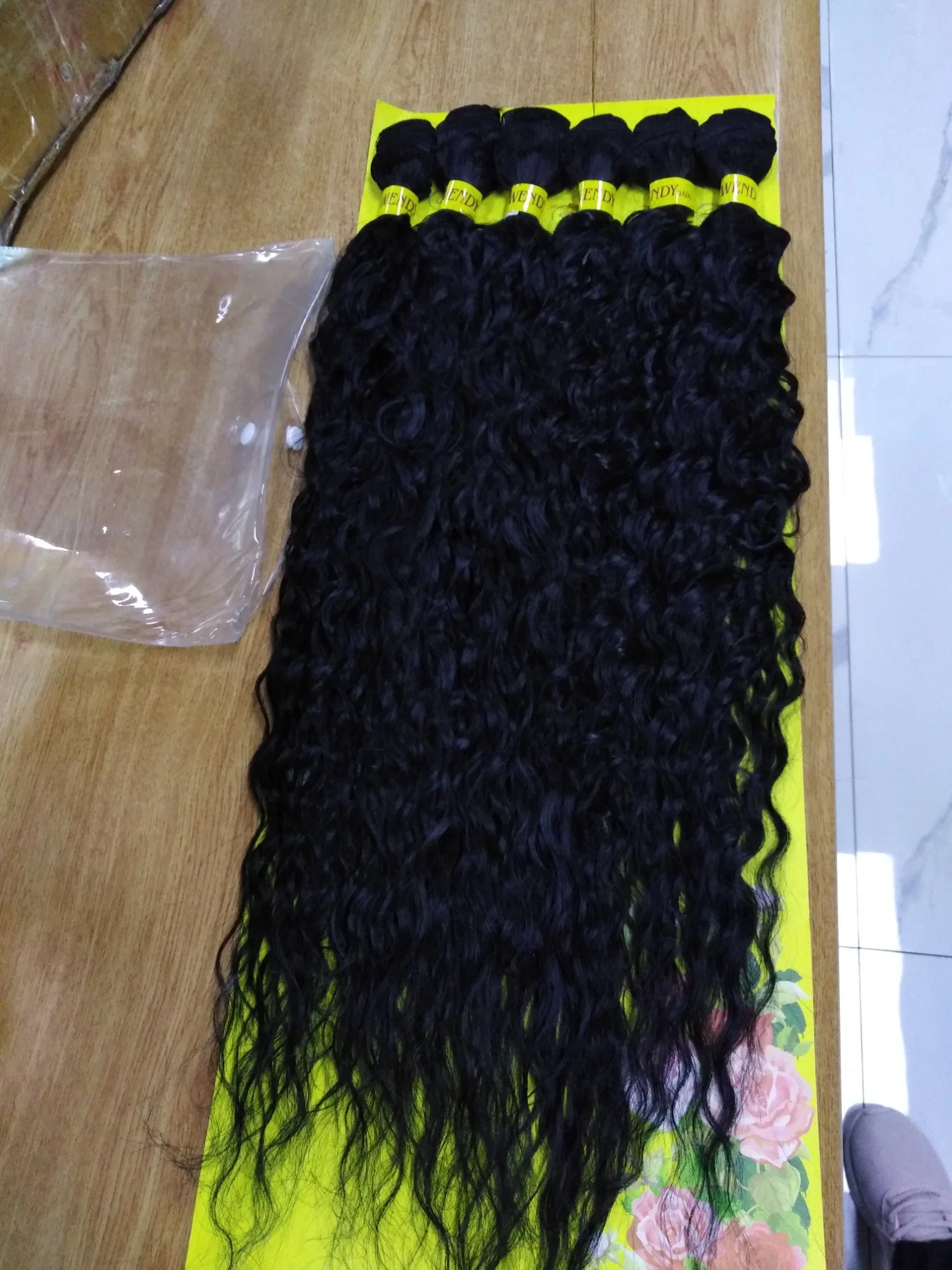 Cachos Ondulados Brasileiros de Cabelo Humano Mink em Pacote de 6X Cabelo Humano.