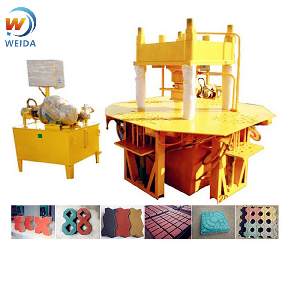 China Stone Press Hydraulic Paving Brick Making Machine Wd-150t Interlocking Paving Block Machine