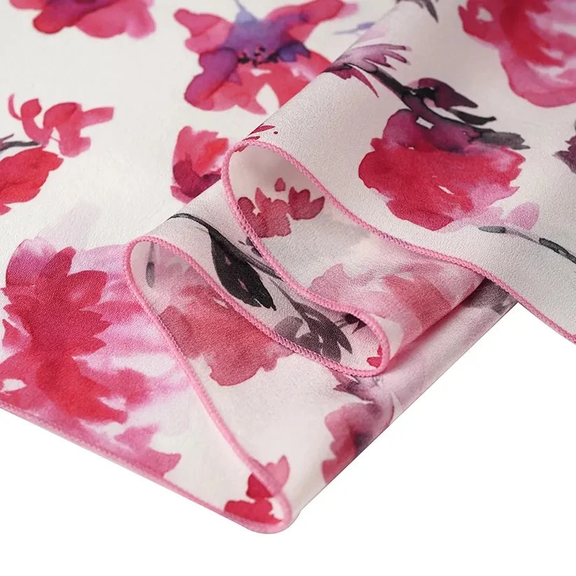 2023 New Fashion Factory Direct Silk Viscose Mixed Fabric Leopard Digital Printing Fabrics for Lady Dress