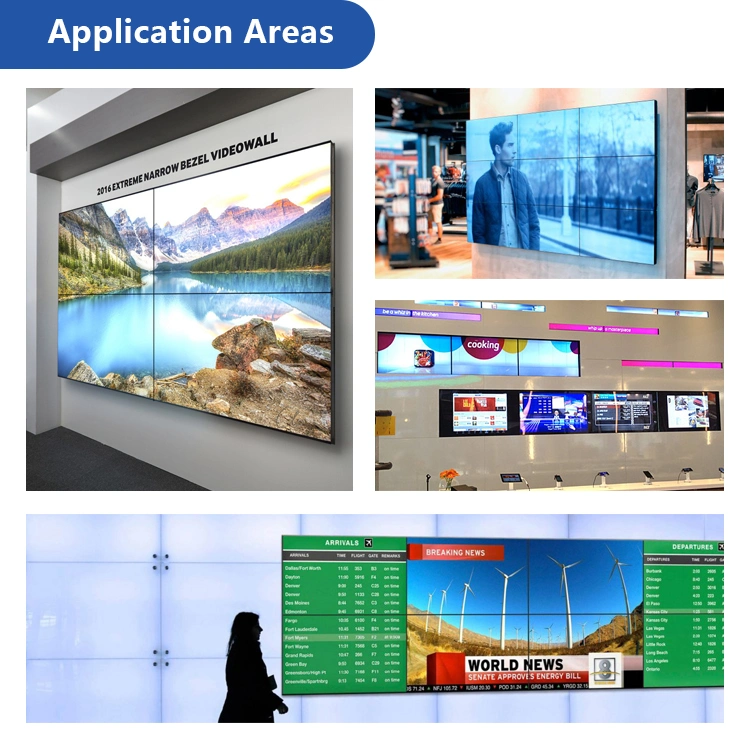 AUO LCD 49 Zoll Monitor Panel Videowall 1920X1080 HD-Auflösung IPS-Modus Digital Signage Video Wall Application Video Wall Advertising LCD-Digitalanzeige