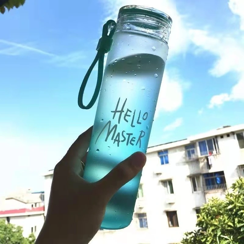 Promotion Girls Fashion Unique Mushroom Design Glass Blank Water Bottles