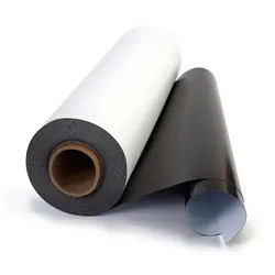 Custom Size White Adhesive Rubber Magnet Sheet