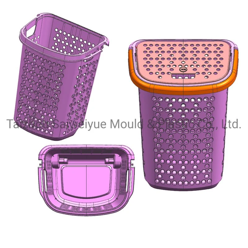 Wheeled Vegetable Basket Mold Store Box Plastic Roller Trolley Cart Injection Mould