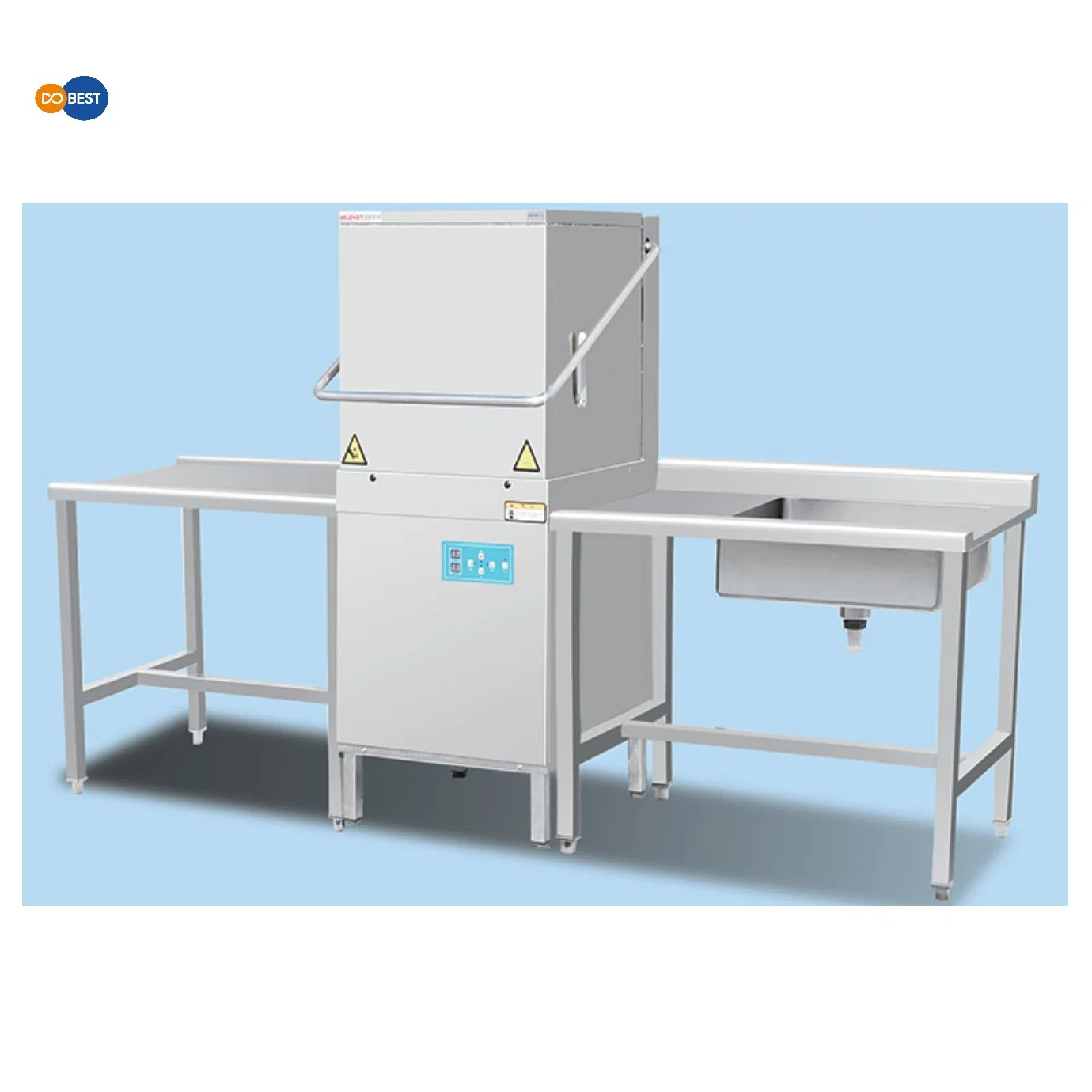 Stainless Steel304 Efficient Automation 60 Baskets Convenient Commercial Cooker Hotel Conveyor Dish Washer Machine Exit Table/Automatic 90/120 Second Dishwasher