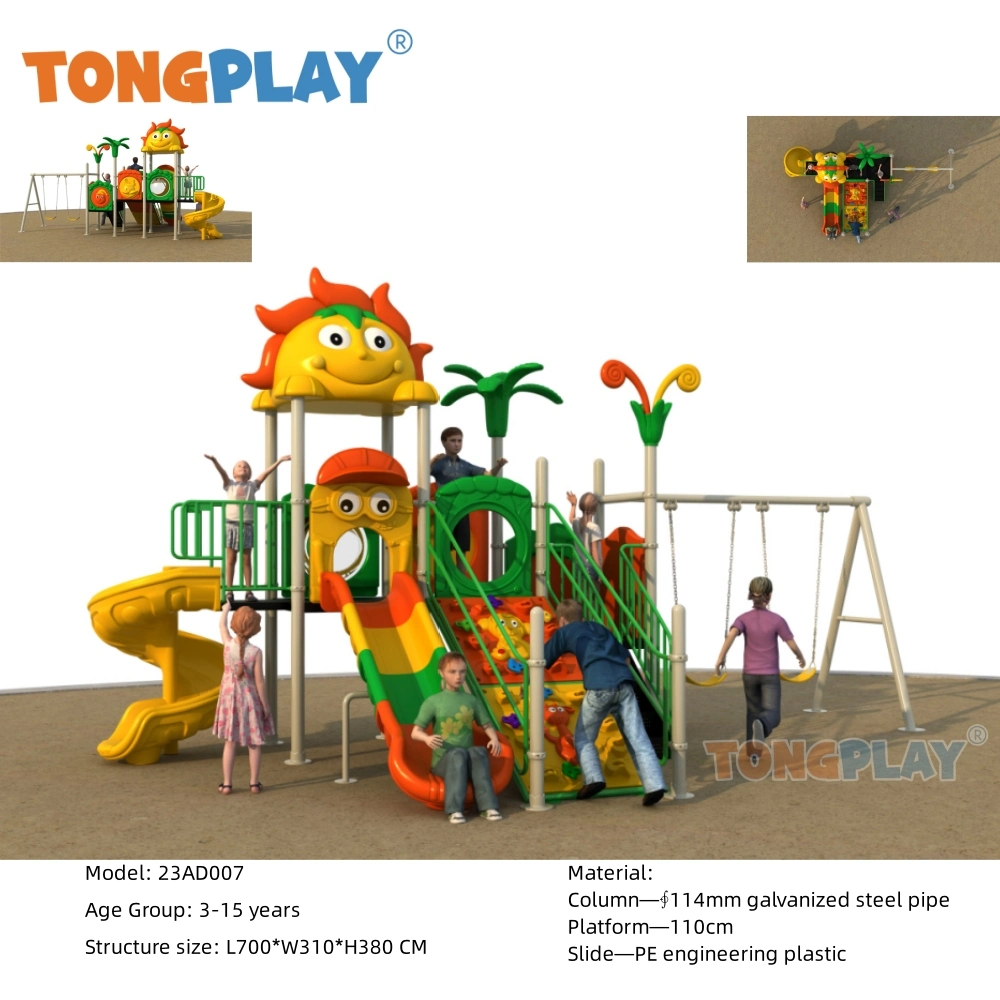 Fantasy Serie Slide Outdoor Spielplatz Kunststoff-Ausrüstung Kinder Spielzeug Kinder Kletterset Für Unterhaltung