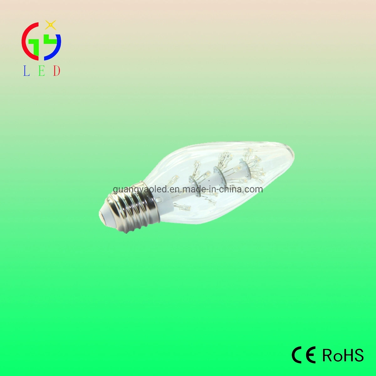 LED C48 Candle Twisted Bulb E27 Chandelier Lamps