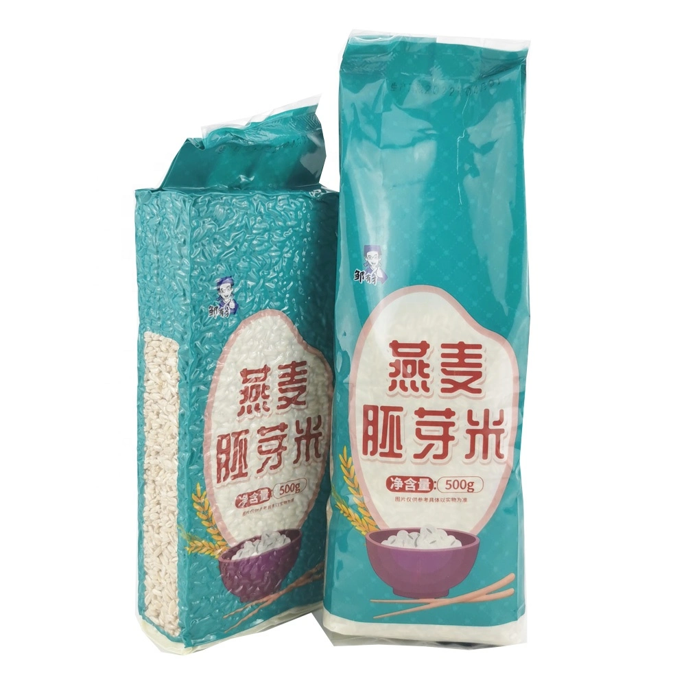 Wholesale Aluminum Foil Laminated Side Gusset Vacuum Rice Packaging Bag with Window