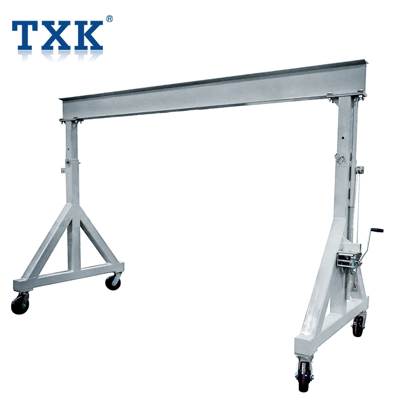 Txk Mini Adjustable Manual Mobile Gantry Crane 1 Ton