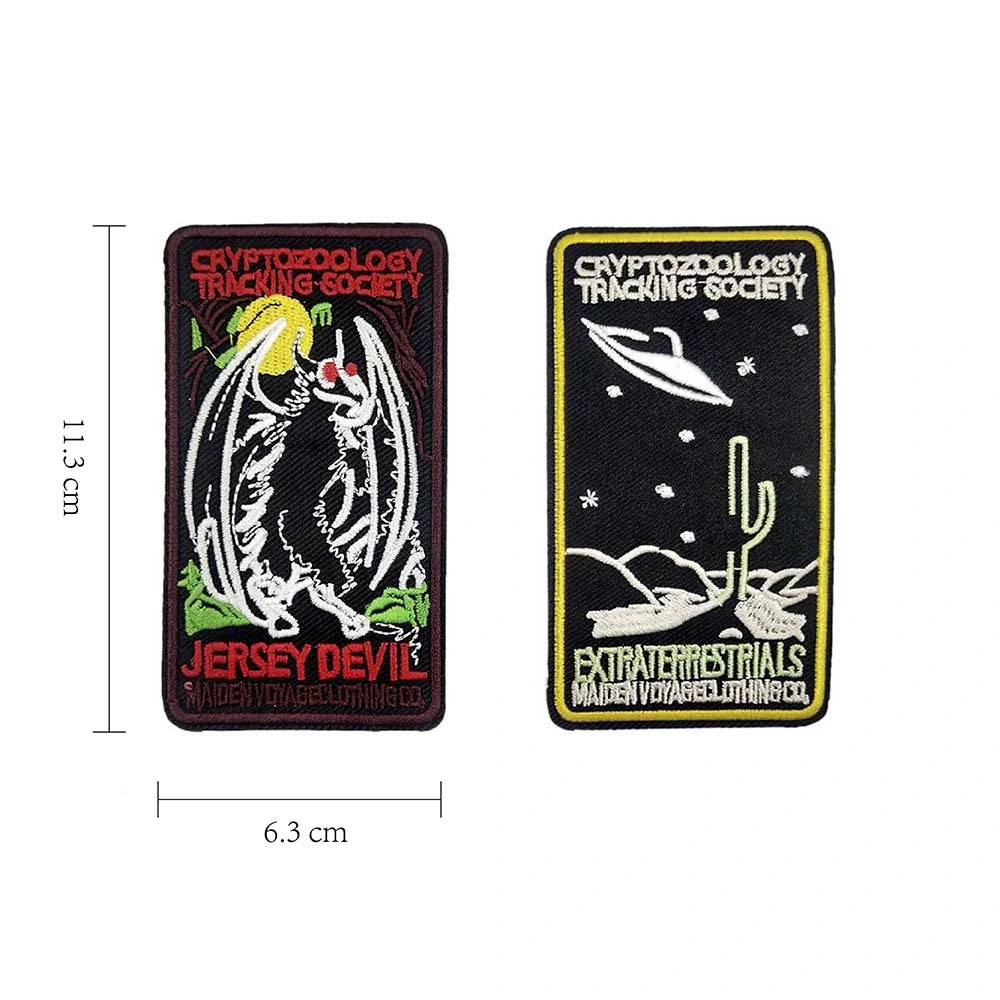 Hot Sell Design Wholesale/Supplier Label Iron on Embroidered Woven Patch for Badges