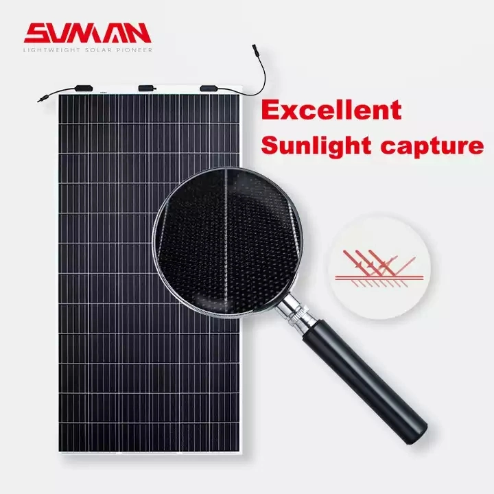 Sunman Best Quality 310W 430W 350W 370W 400W 520W Perc Solar Cell Flexible Solar Panel Flexible Solar Modules