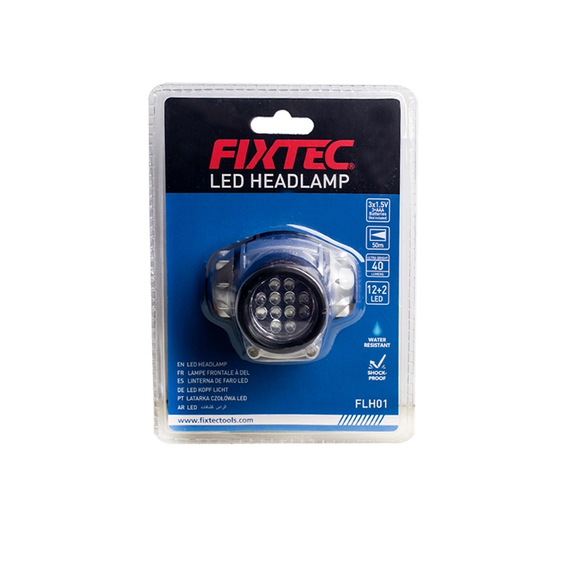 Fixtec Outdoor 3 AAA Battery Long Lasting Classic 12+2LED Headlamp Head Flashlight