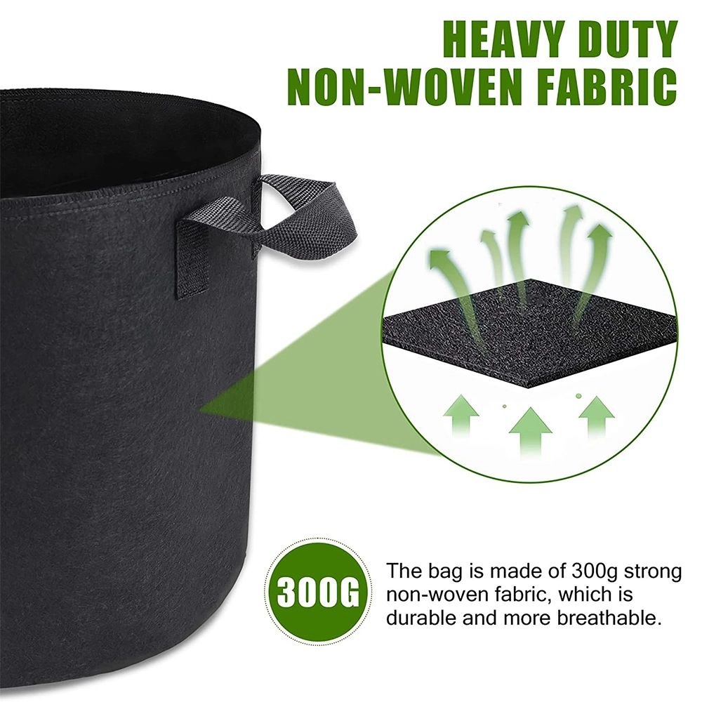 7 Gallon Heavy Duty Fabric Plant Pot Vegetable Potatogrow Bag Gardening Felt Plant Flower Pot Planter Fabric Pots for Balcony