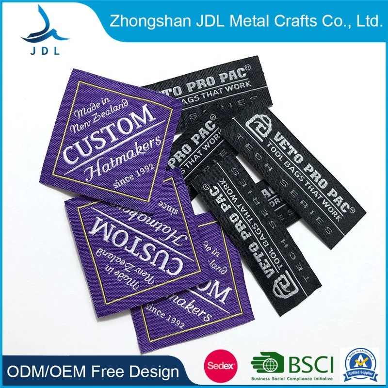 Factory Direct Sales of Custom Printed Patch Embroidery Woven Label for Garment Accessories