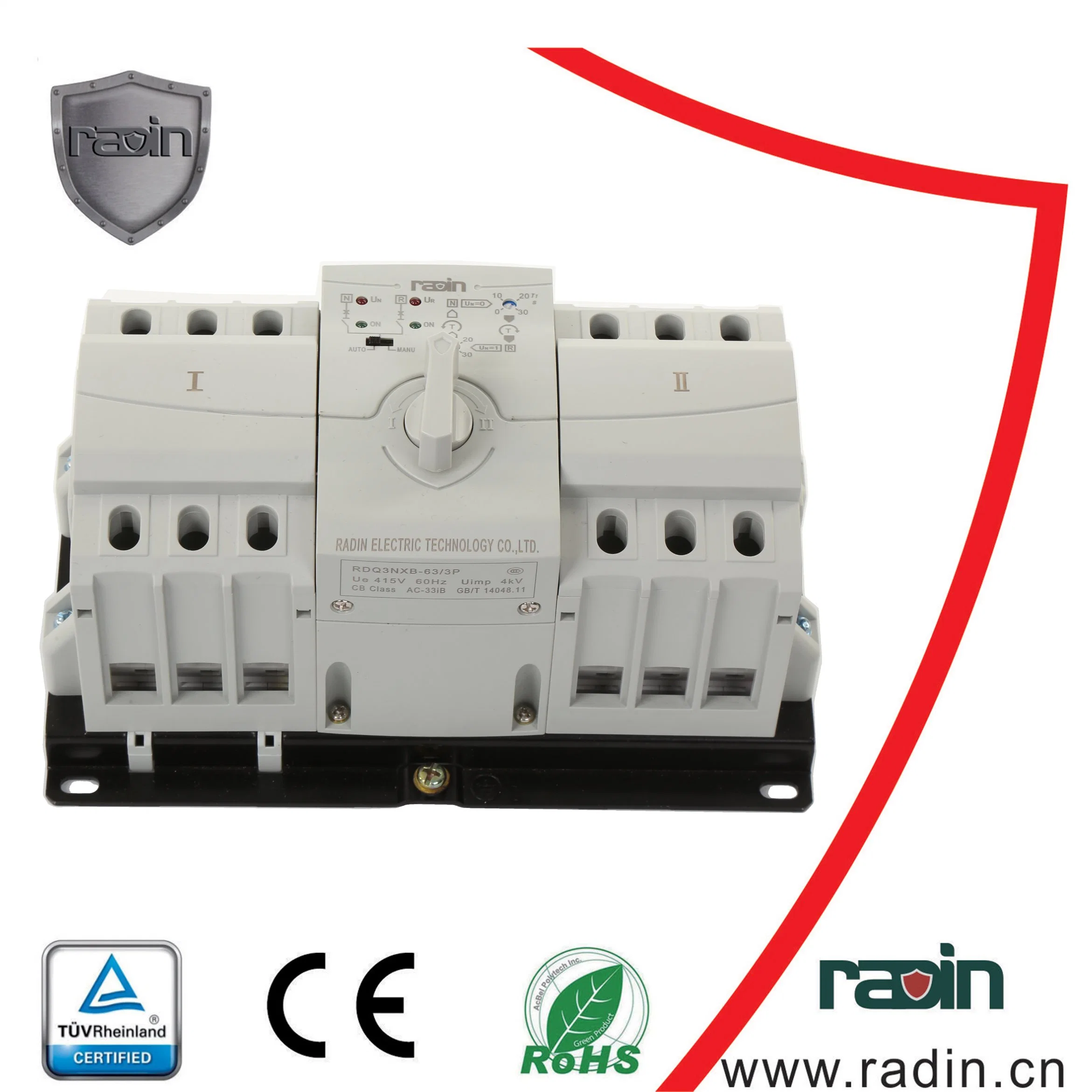 Serie Rdq3nx Dual Power Automatic Transfer Switch (ATS)