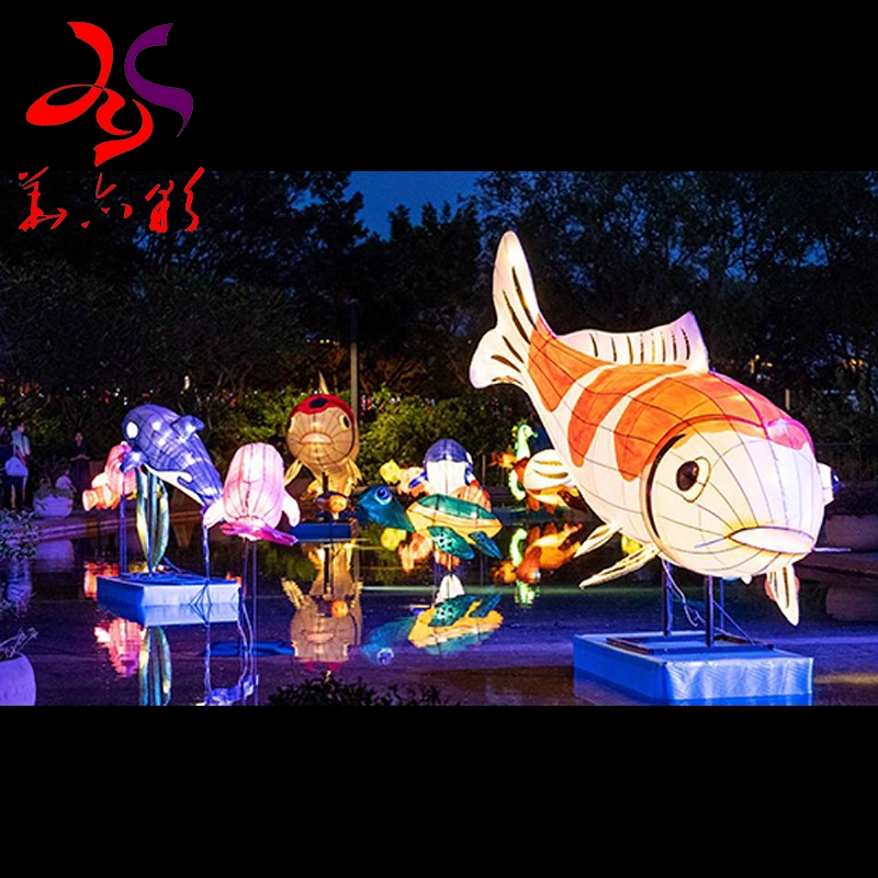 Theme Park Chinese Festival Decorative 3D Waterproof Artificial Animal Lights