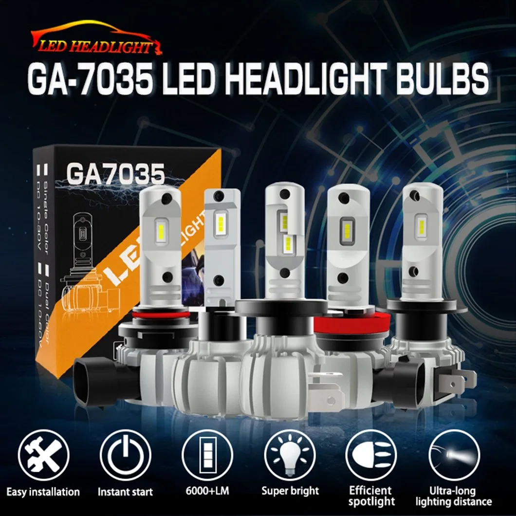 G-View LED ODM وصندوق حزمة OEM H1 H4 H7 H8 مصابيح قطع غيار السيارات H11 H10 9005 9006