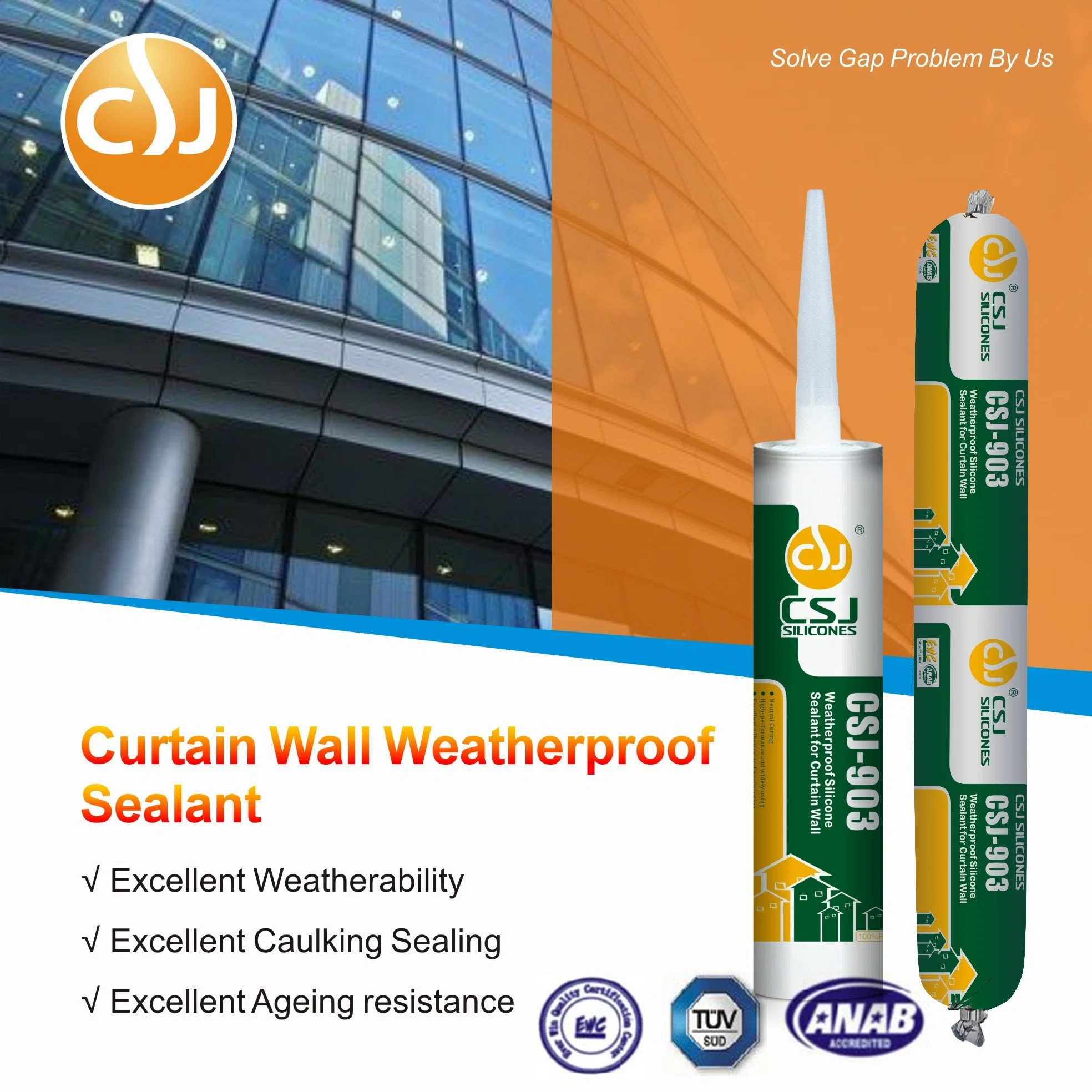 Construction Adhesive Silicone Neutral Sealant for Aluminum Windows and Doors