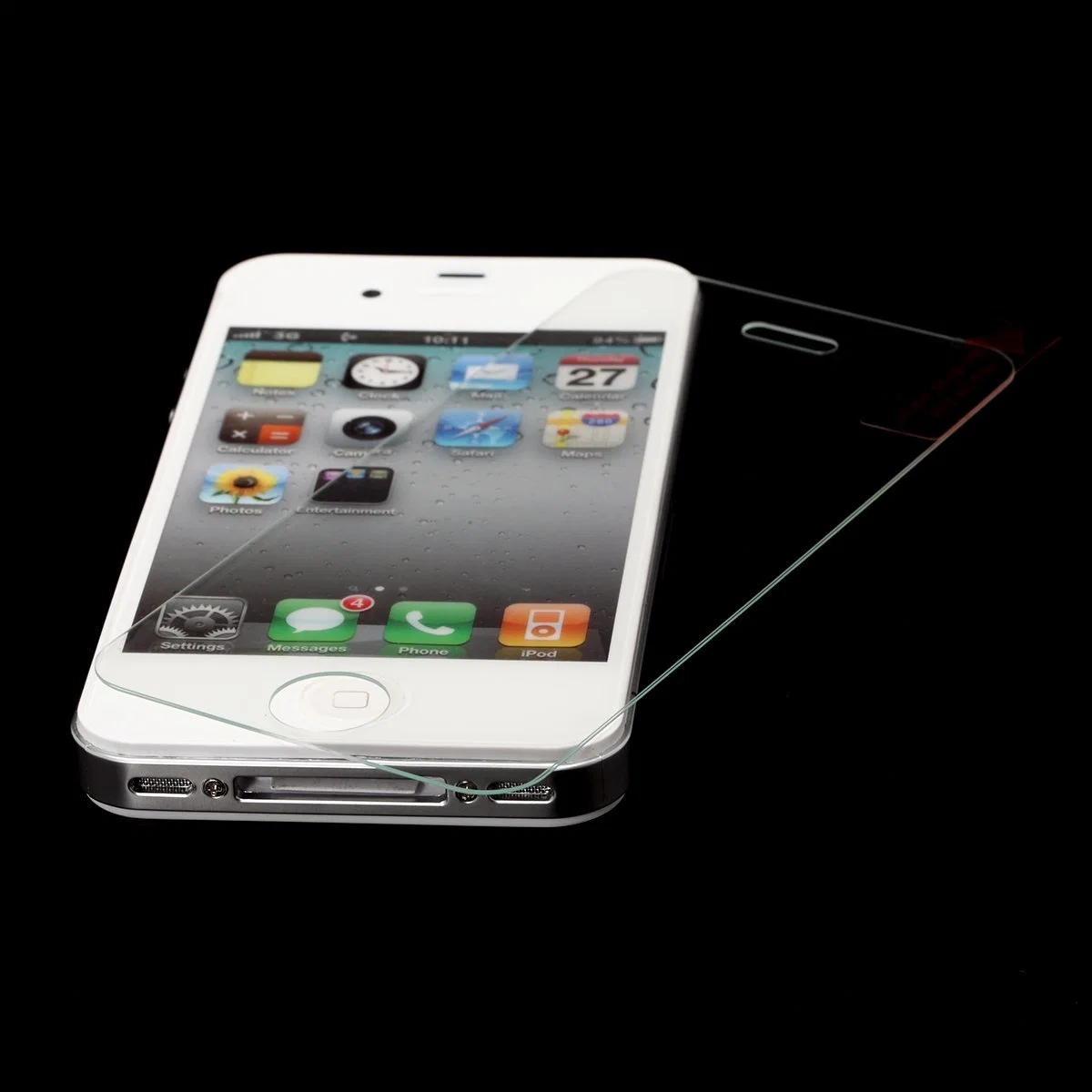 Oleophobic Coating Tempered Glass Screen Protector für iPhone 4/4s