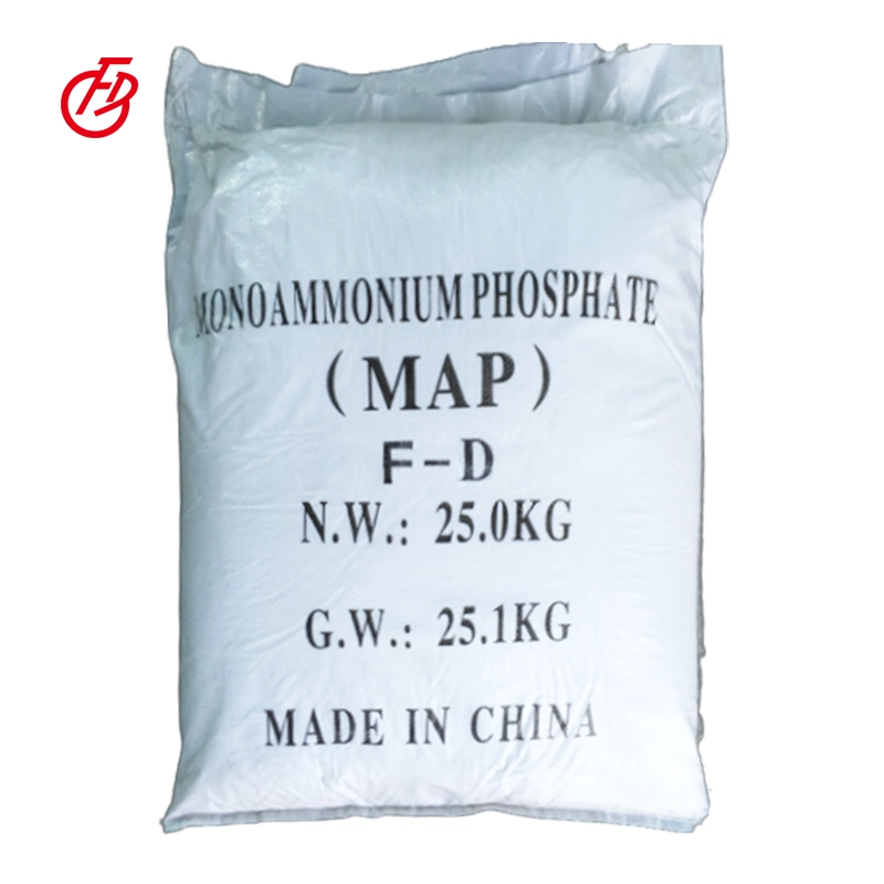 Monoammonium fábrica de fertilizantes de fosfato de suministro de buen precio un 99,0% Min NH4H2PO4 7722-76-1 fosfato Monoammonium Mapa