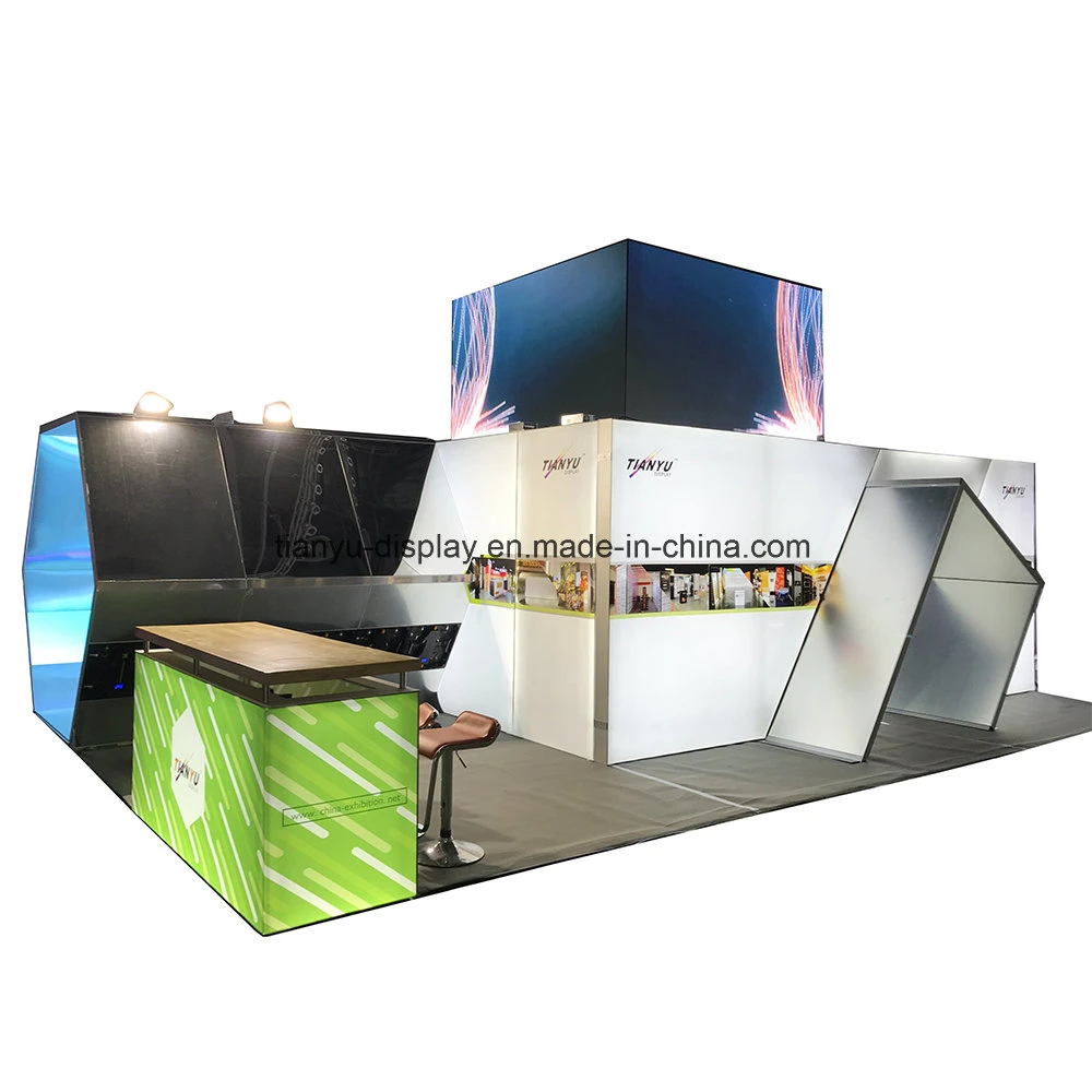 Utilisé en aluminium portable modulaire personnalisée Trade Show 3X6 pour l'exposition d'affichage du statif