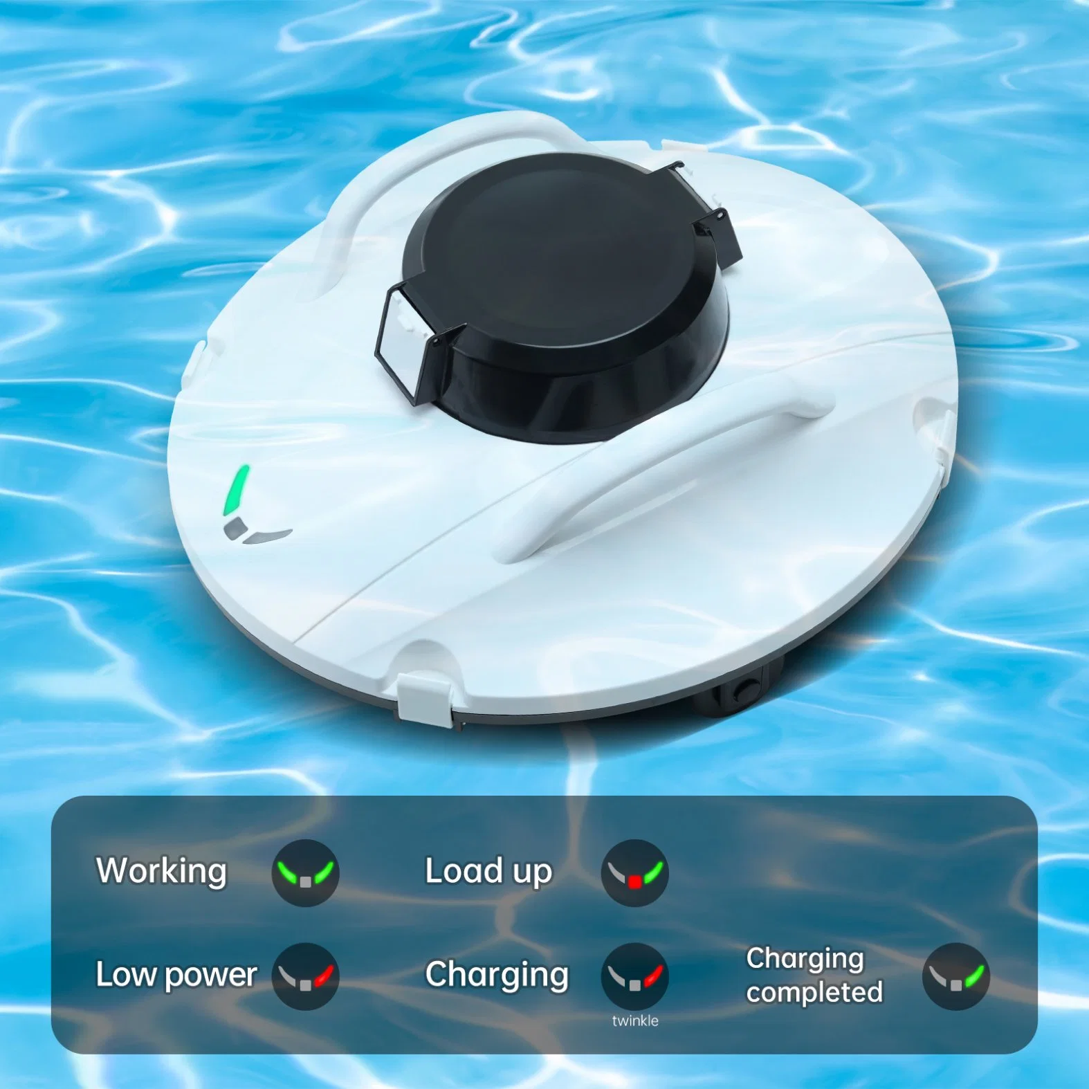 Manufacturer Underwater Cordless Robotic Automatic Swimming Pool Cleaner Cleaning Equipment Tool Water Games Jet Skis Water Clean Robot Mop Pool Vacuum Cleaner