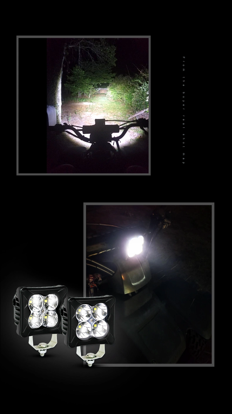 2pulgadas 10W 20W 40 vatios de luz LED para Moto