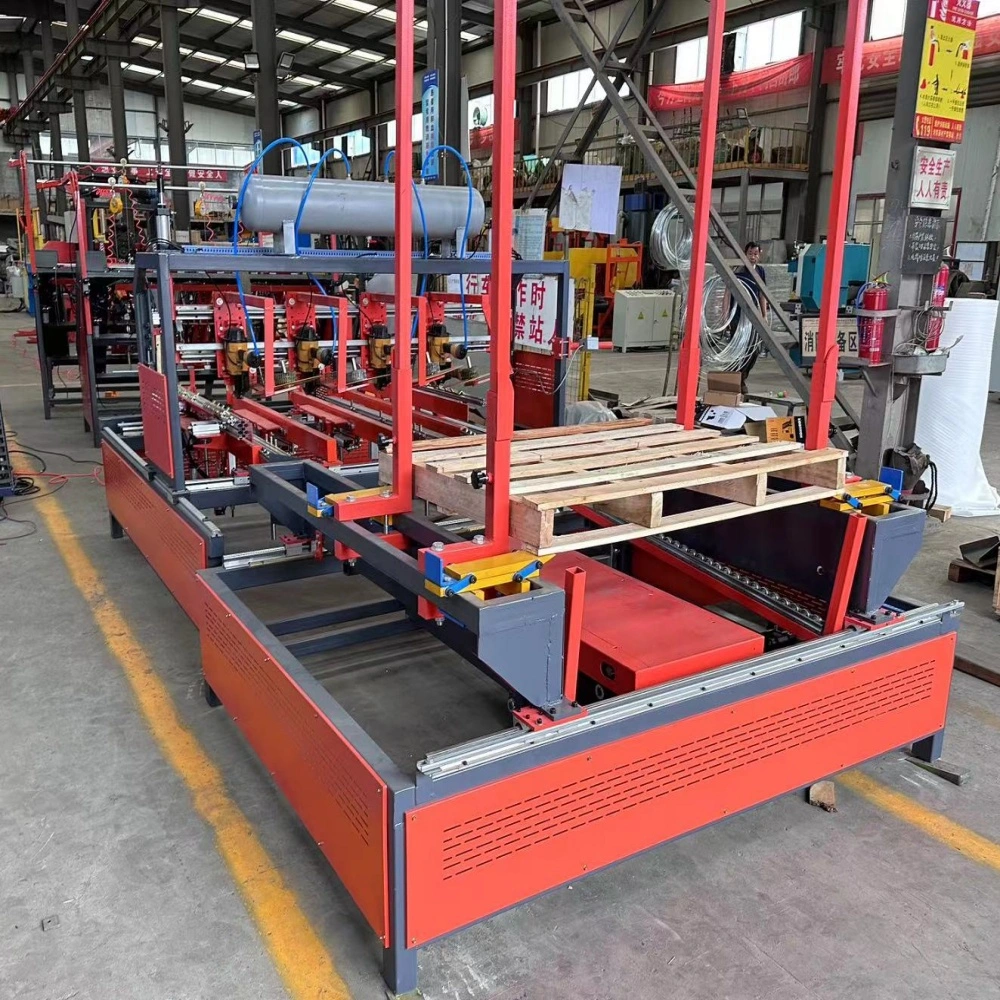 Euro/American Pallet Nailer Block/Stringer Pallet Nailing Machine Automatic Wood Pallet Assembly Line