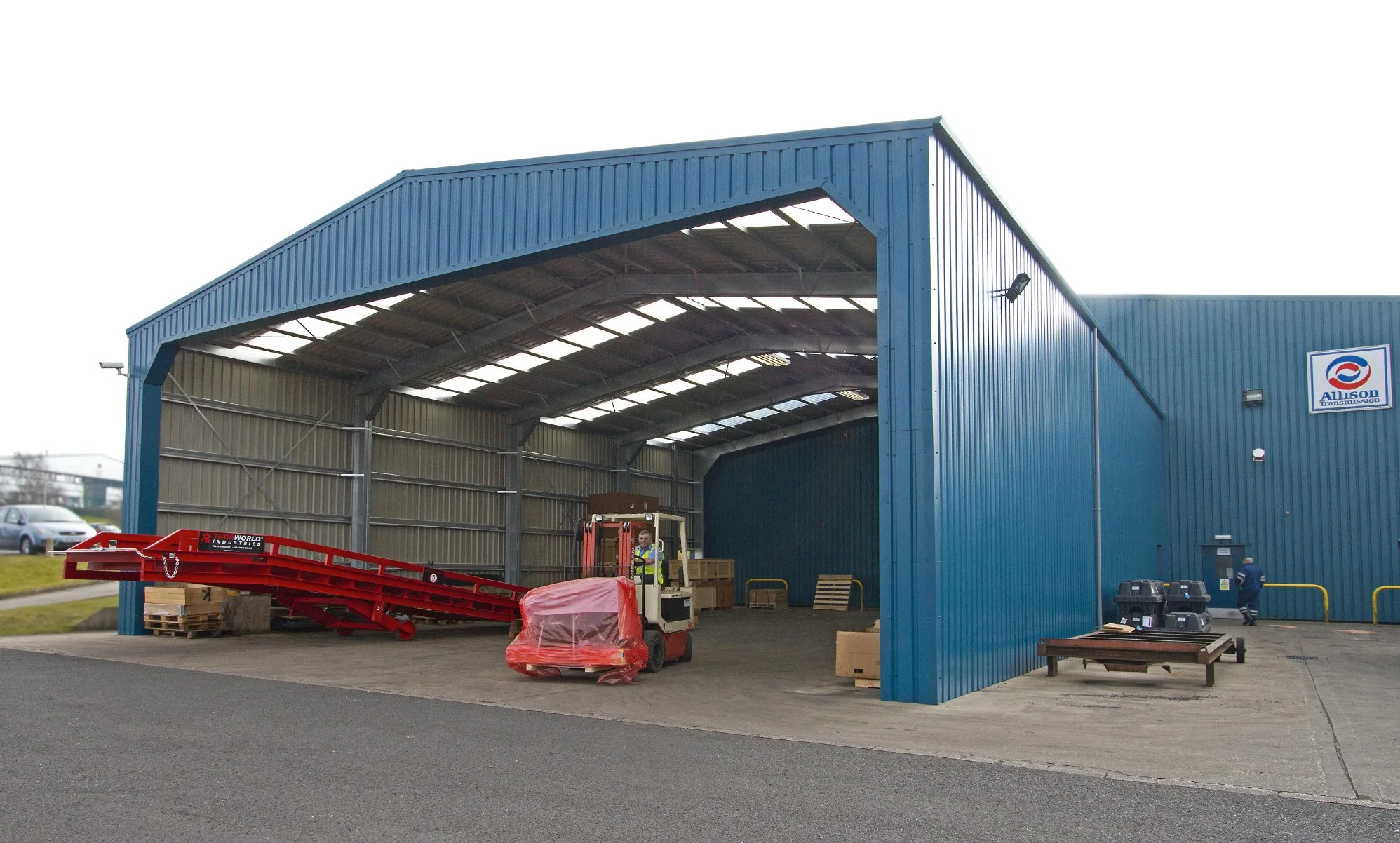 Prefabricated Factory Light Steel Structure Store Farm Hay Warehouse (KXD-95)