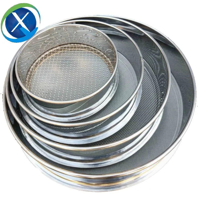 High-Quality Stainless Steel Wire Mesh Laboratory Test Sieves Dia. 200mm 300mm for Sand/Stone/Asphalt Concrete Aggregate