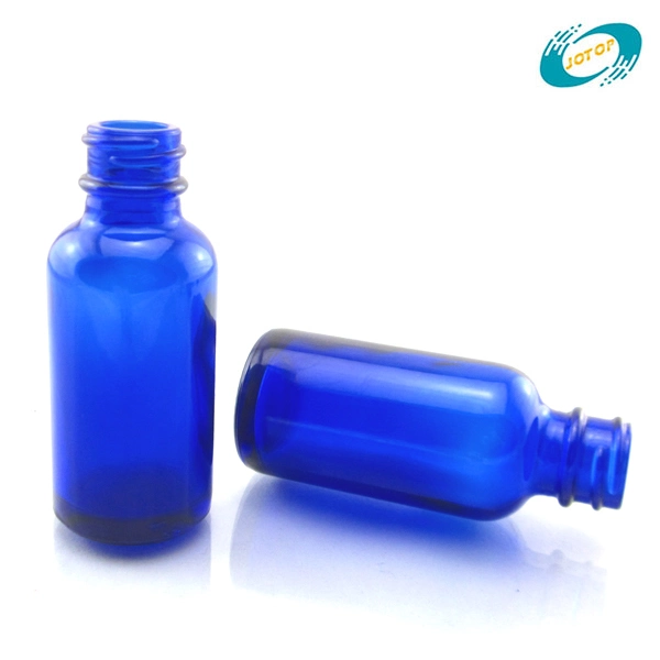 1 Oz Blue Boston Glass Bottles China 8 DRAM Vials