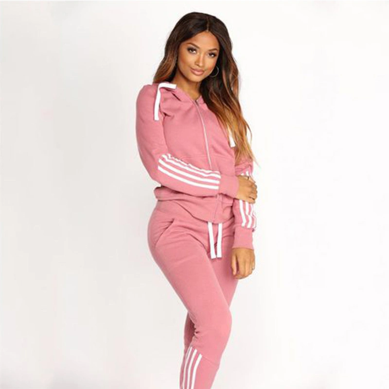 Wholesale/Supplier New Arrival Fashion Casual Sports Suit 2 Piece Sets Tracksuits Baggy off Shoulder Sexy Long Sleeve Crop Tops Sweater