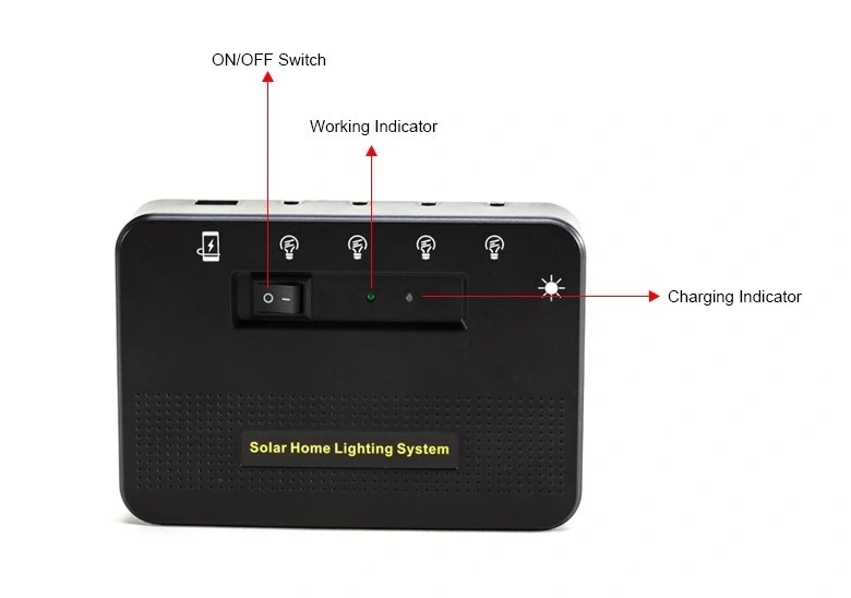 Tragbare Solar Power Hausleuchte mit Telefonaufladung (PS-K015)